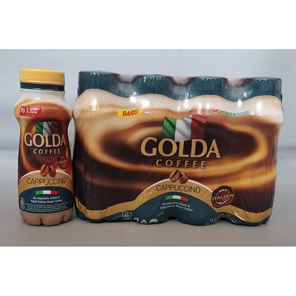 

Golda coffee Cappucino 200ml 1 krat isi 12 Botol