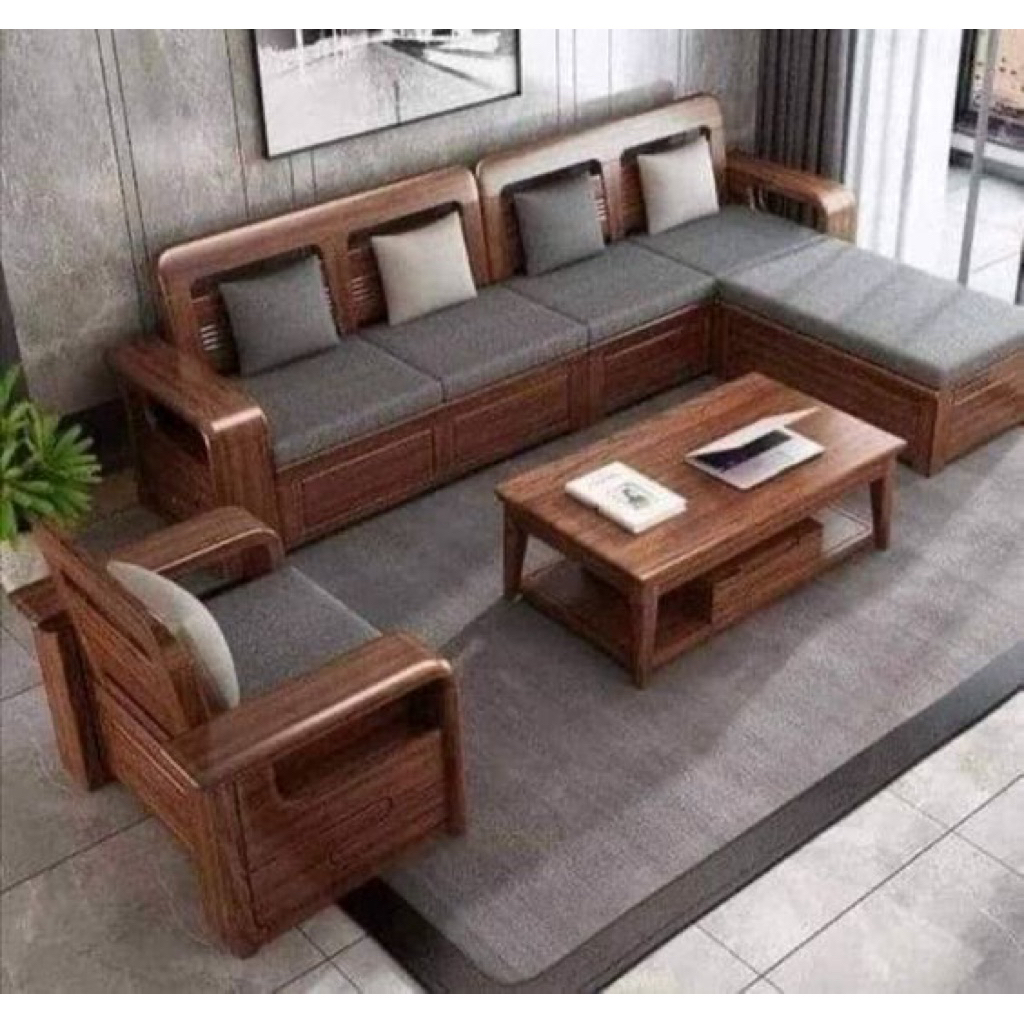 set sofa tamu kayu jati set sofa tamu minimalis jati
