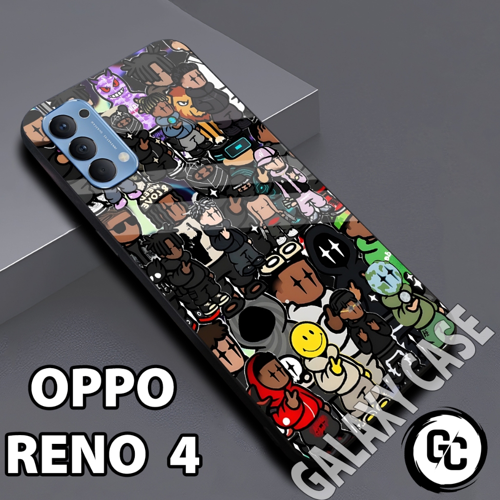 Softcase glossy OPPO RENO 4/Case OPPO RENO 4 Cowok/case RENO 4 glitter/casing/case hp OPPO RENO 4