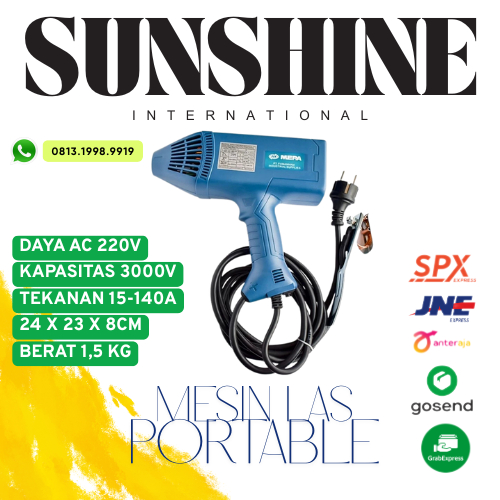 MESIN LAS LISTRIK PORTABLE MUDAH DI BAWA