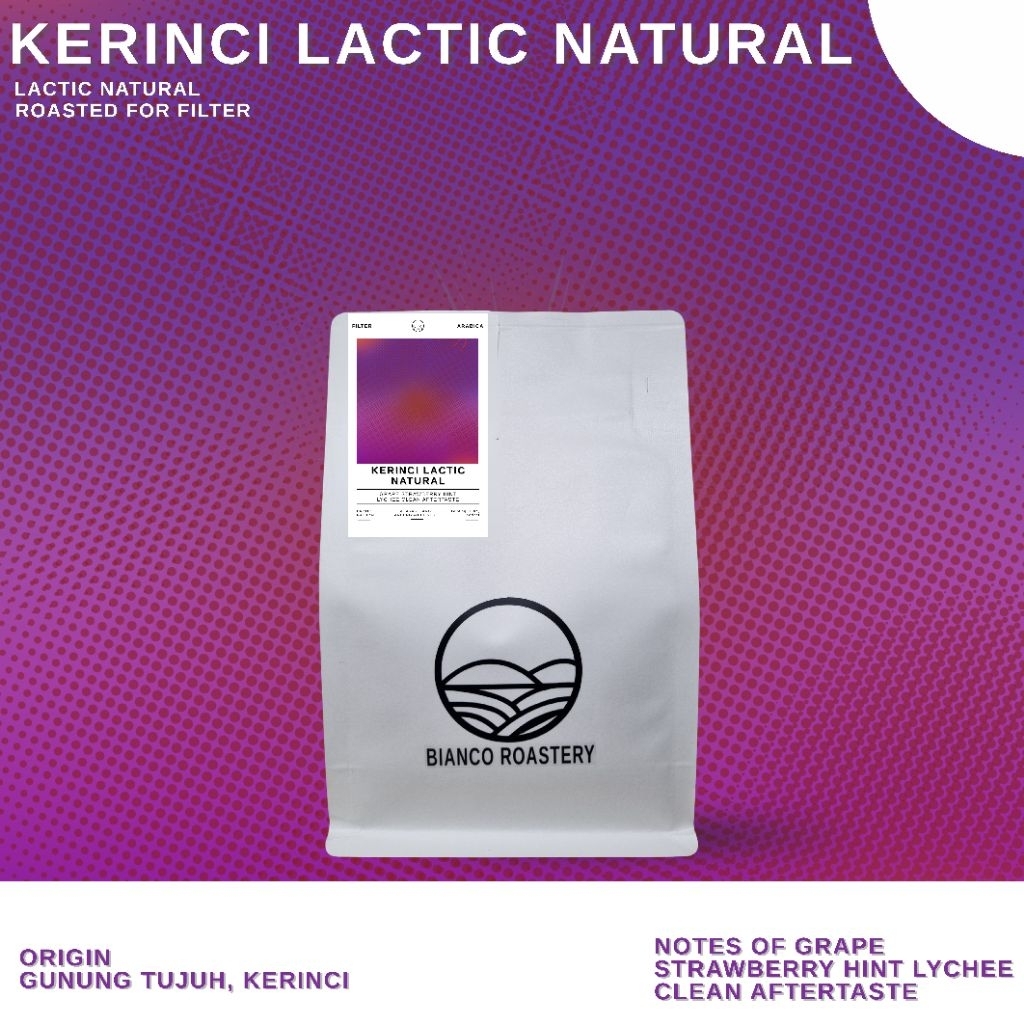 

Kopi Arabika Kerinci Lactic Natural, Roasted for Filter