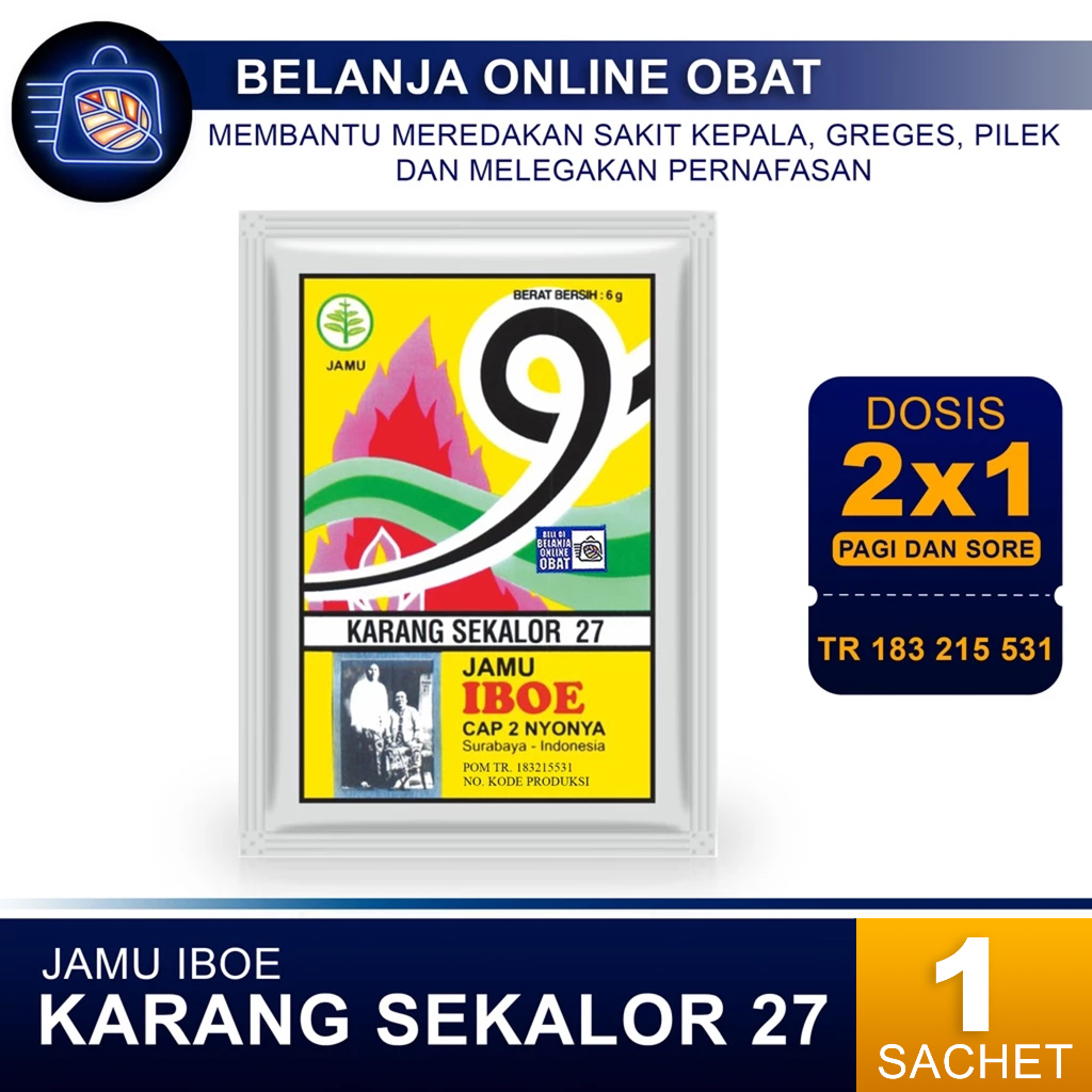 

JAMU IBOE KARANG SEKALOR 27 // Meringankan Gejala Sakit Kepala, Greges