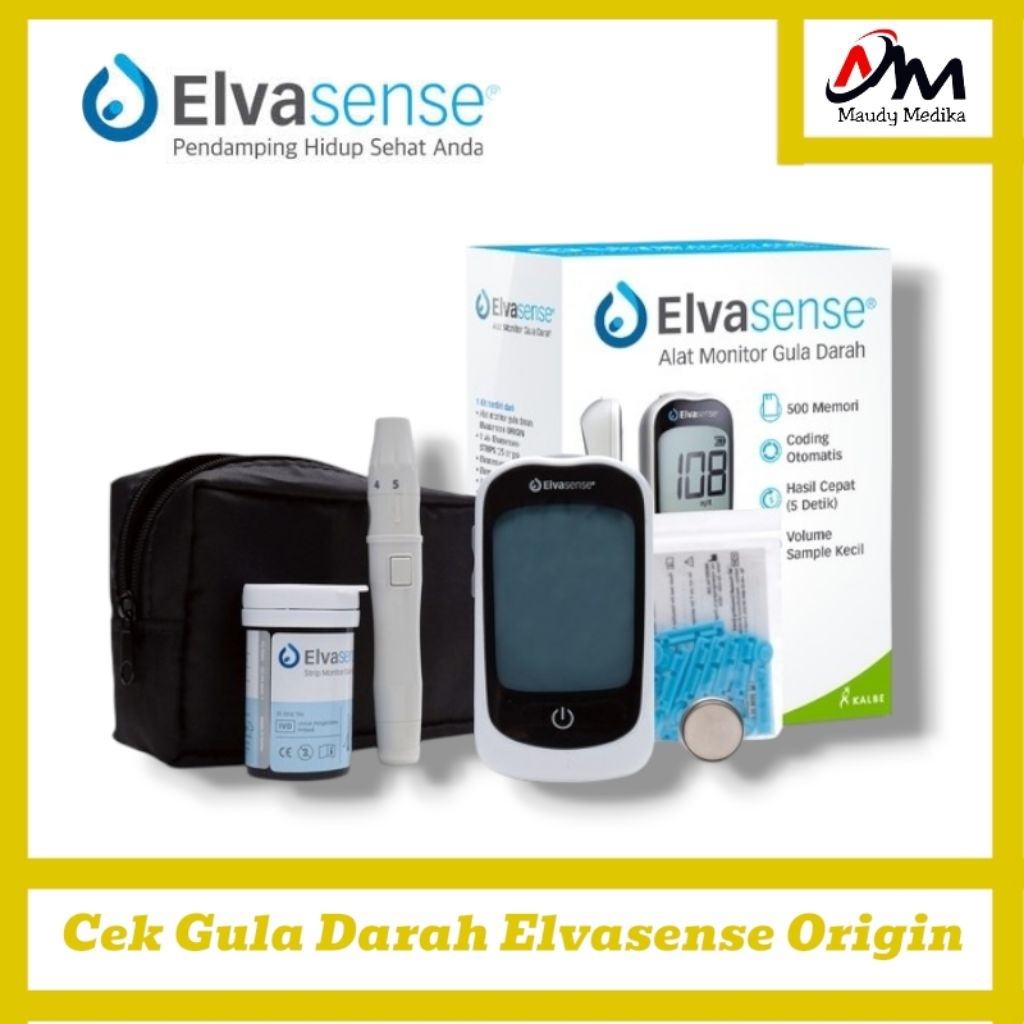 Alat Cek Gula Darah Elvasense Origin  Test Gula Darah Elvasense