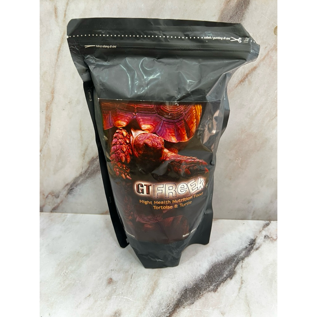 Pelet Kura Kura GT FREEK 500gram / Makanan kura kura Sulcata Pardalis Aldabra