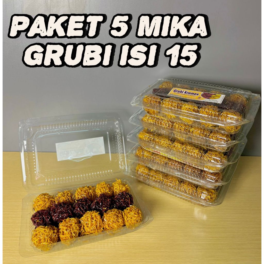 

GRUBI EKONOMIS KEMASAN PAKET 5 MIKA HEMAT ISI 15