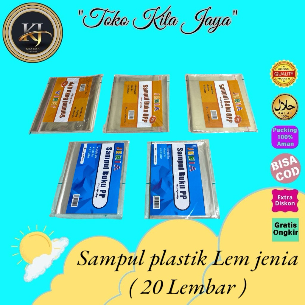 

Sampul buku Plastik OPP JENIA ( Isi 20 Lembar )
