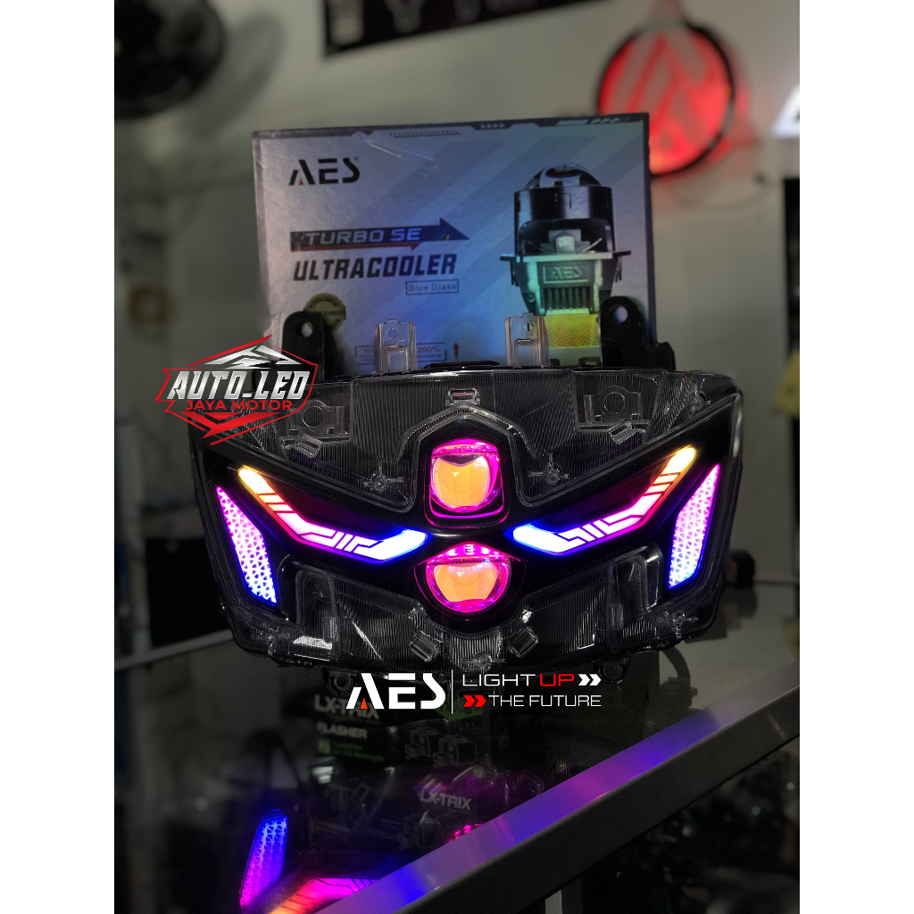 BILED NMAX NEO S NMAX TURBO CUSTOM DOUBLE BILED AES TURBO SE ULTRACOOLER 2 INCH