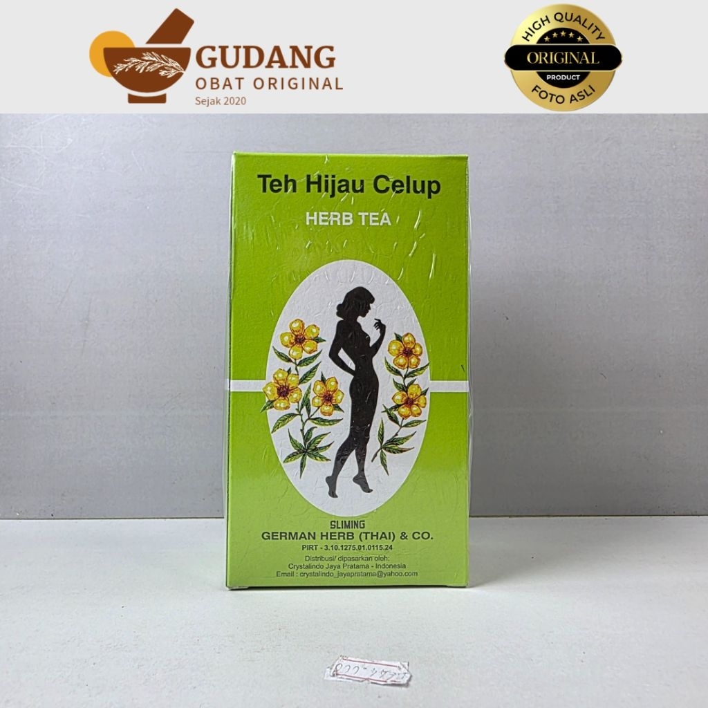 

SLIMING HERB TEA teabags - TEH HERBAL HIJAU CELUP