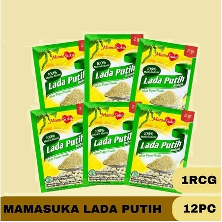 

Mamasuka Lada Putih Bubuk / Merica Bubuk / White Pepper / Bumbu Masak 1RCG/12PCS