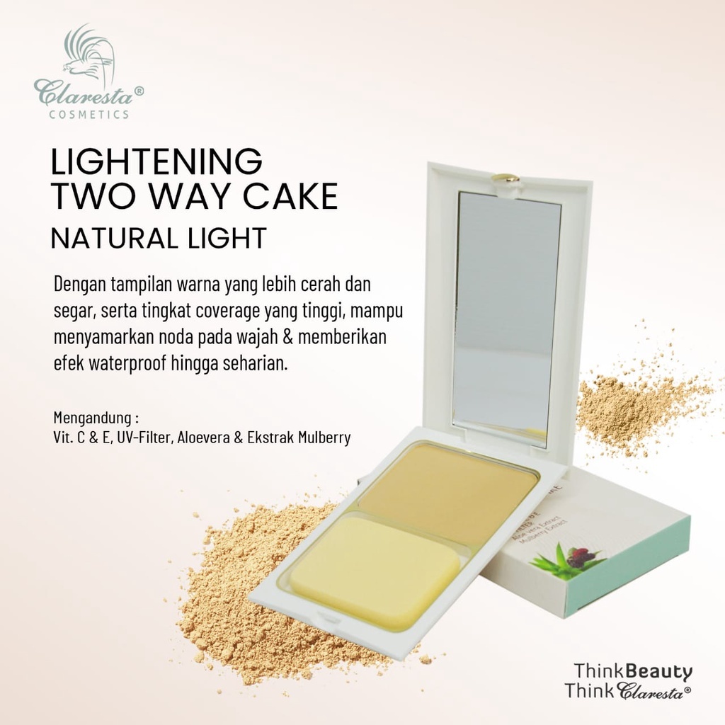 Aster Kosmetik - Claresta Lightening Two Way Cake