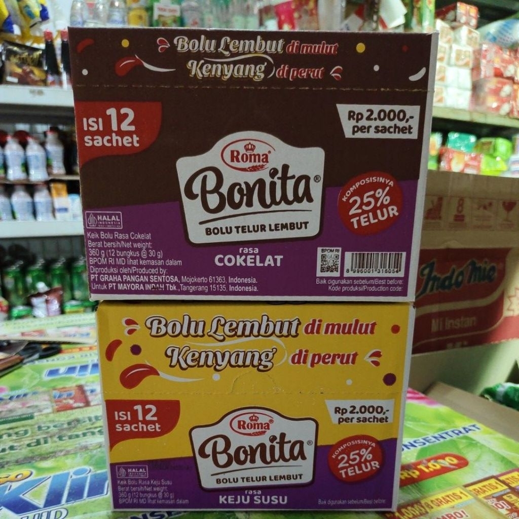 

ROMA BOLU BONITA 1 BOX ISI 12PCS