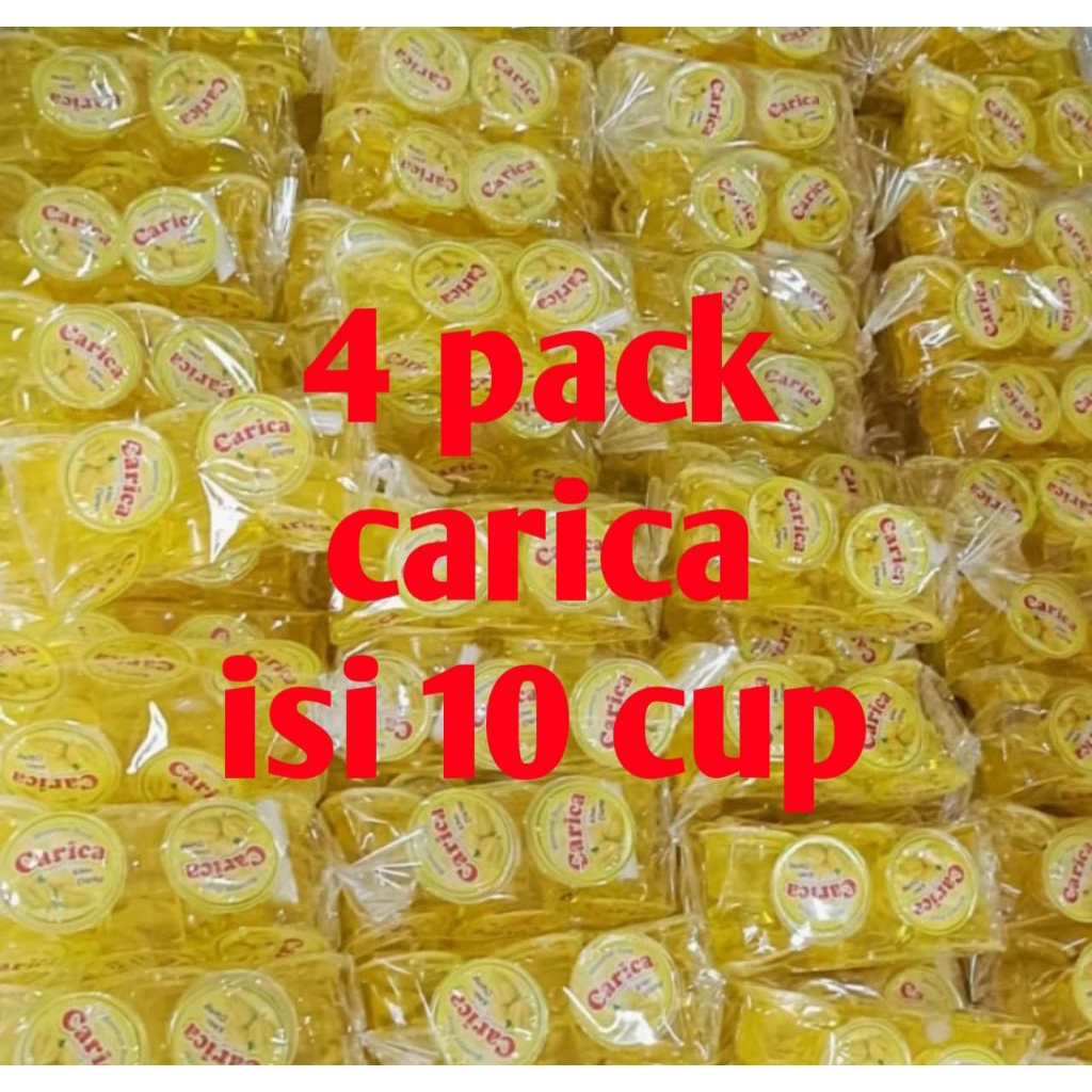 

minuman Carica khas Dieng 4 pack manis dan segar isi 10 cup