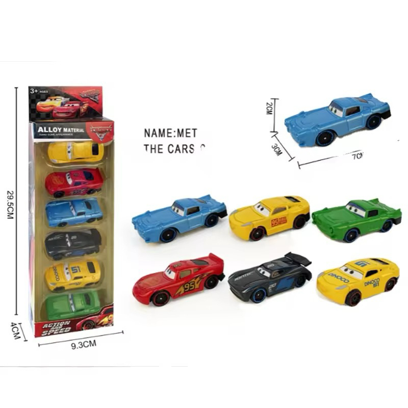 Mainan Diecast Mobil Cars Isi 6 Cars metal alloy