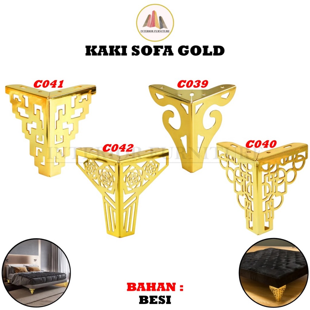 Kaki Sofa Premium  Kaki Kursi Gold Kaki Nakas Kaki Besi