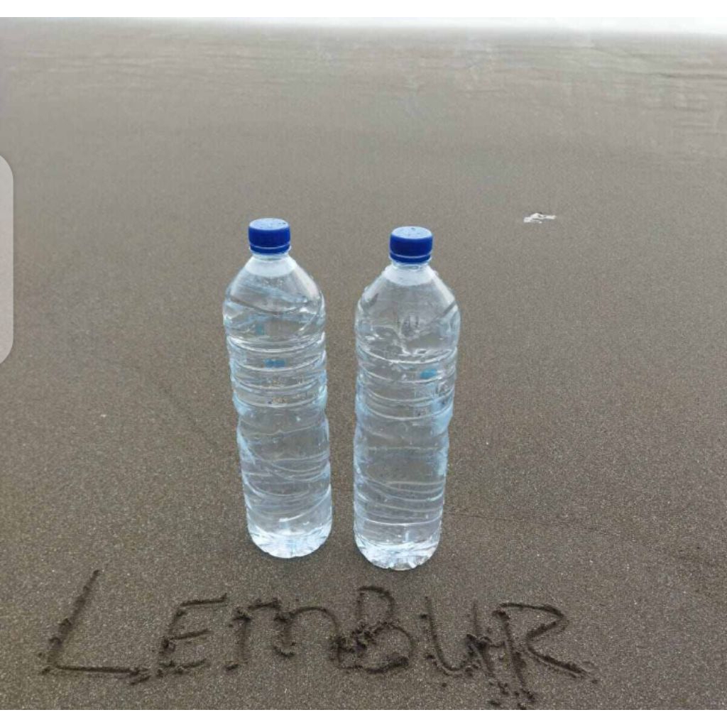 air laut asli 1500 ml/botol Aqua besar