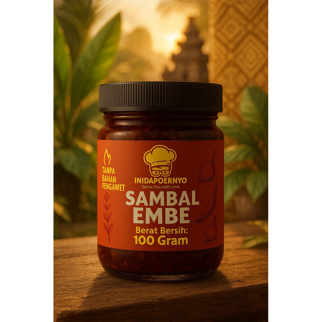 

SAMBAL EMBE INIDAPOERNYO TANPA BAHAN PENGAWET