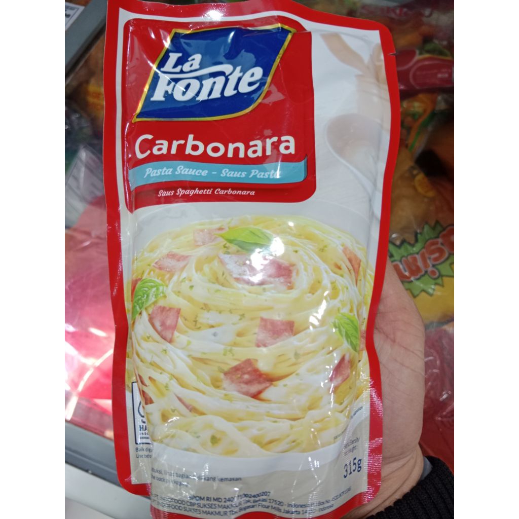 

La fonte carbonara pasta sauce