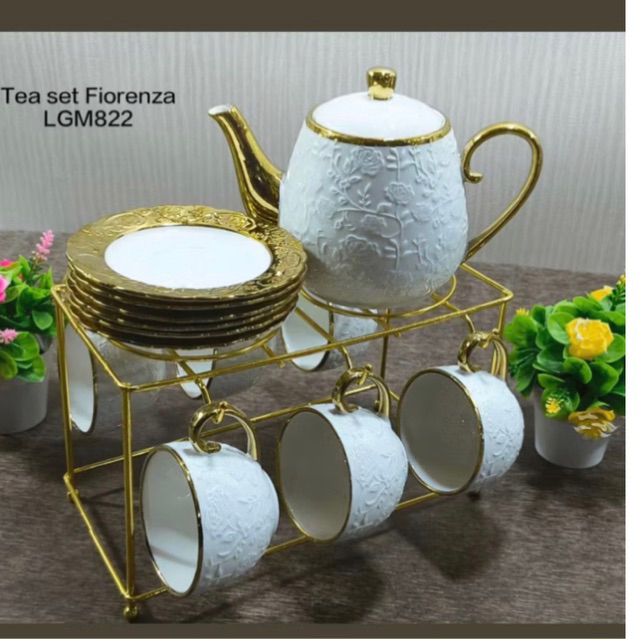 Tea set teko fiorenza marble 822