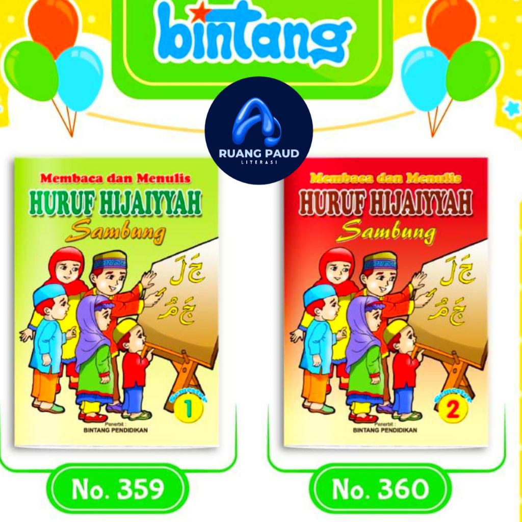 Original | Buku TK Paud Hijaiyah Sambung | Buku Hijaiyah