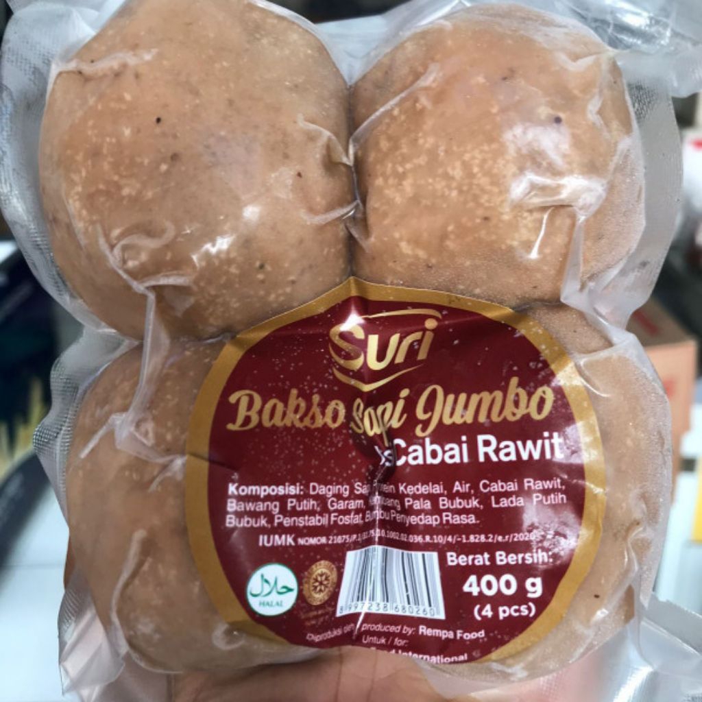 

Suri Bakso Jumbo Isi Cabai Rawit 400gr
