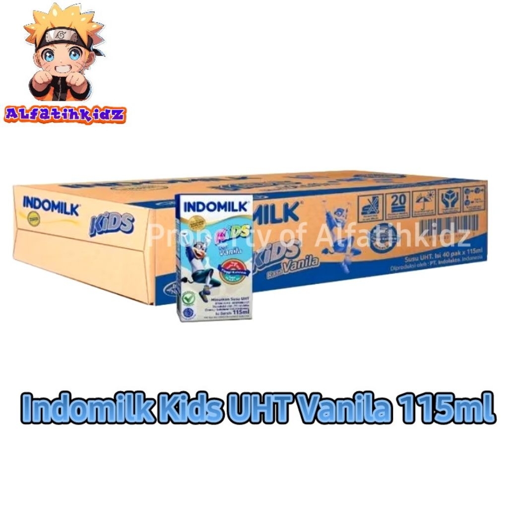 

Indomilk Kids UHT Kotak Vanila isi 40 pcs x 115ml | Karton