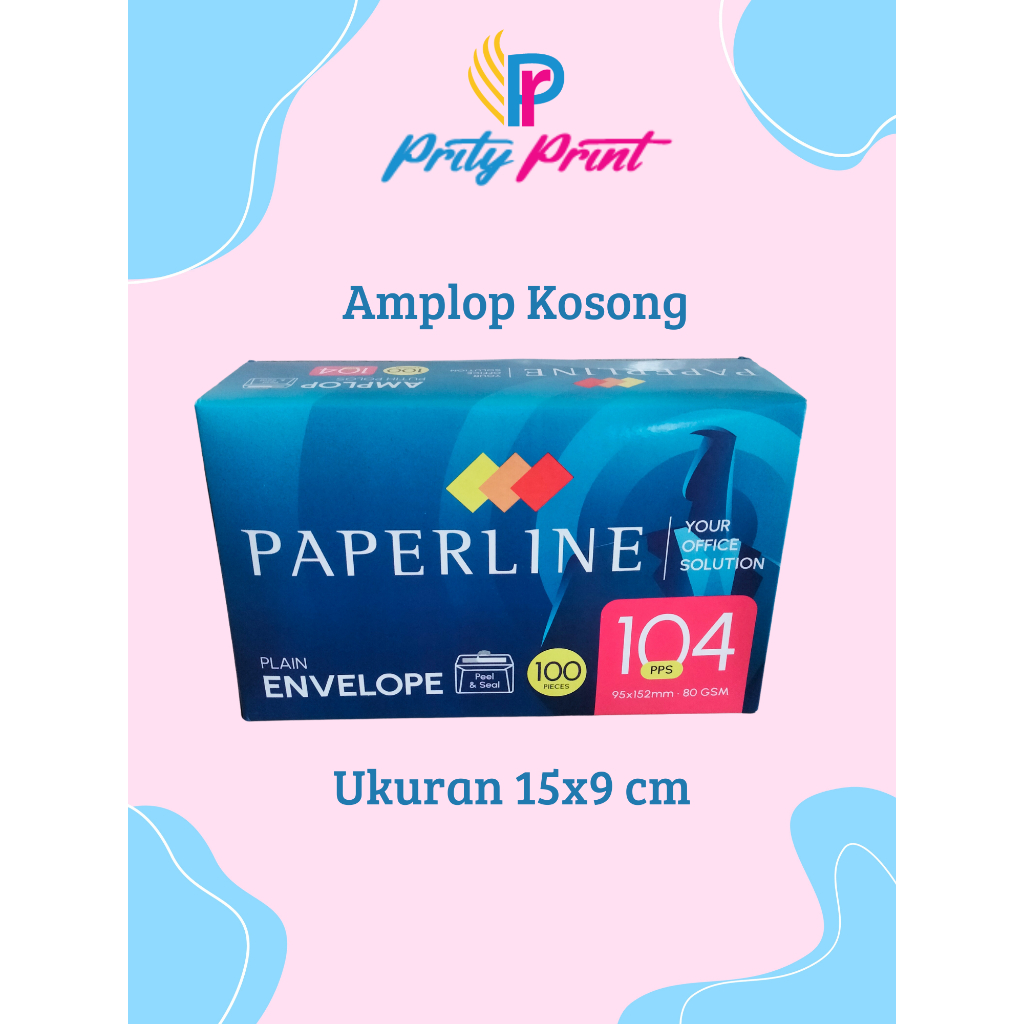 

COD - Amplop Paperline - Polos - 100 Lembar - Prity Print