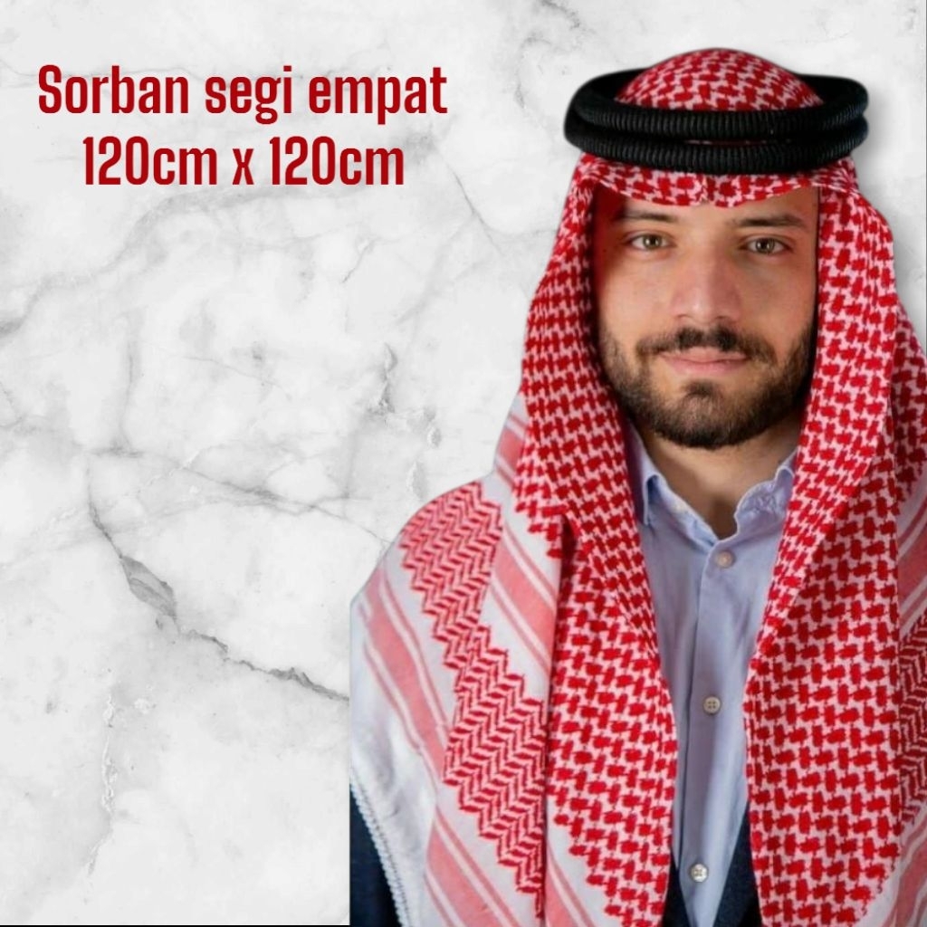 [COD] KAIN SORBAN PRIA SORBAN POLOS SORBAN MOTIF SORBAN ARAB