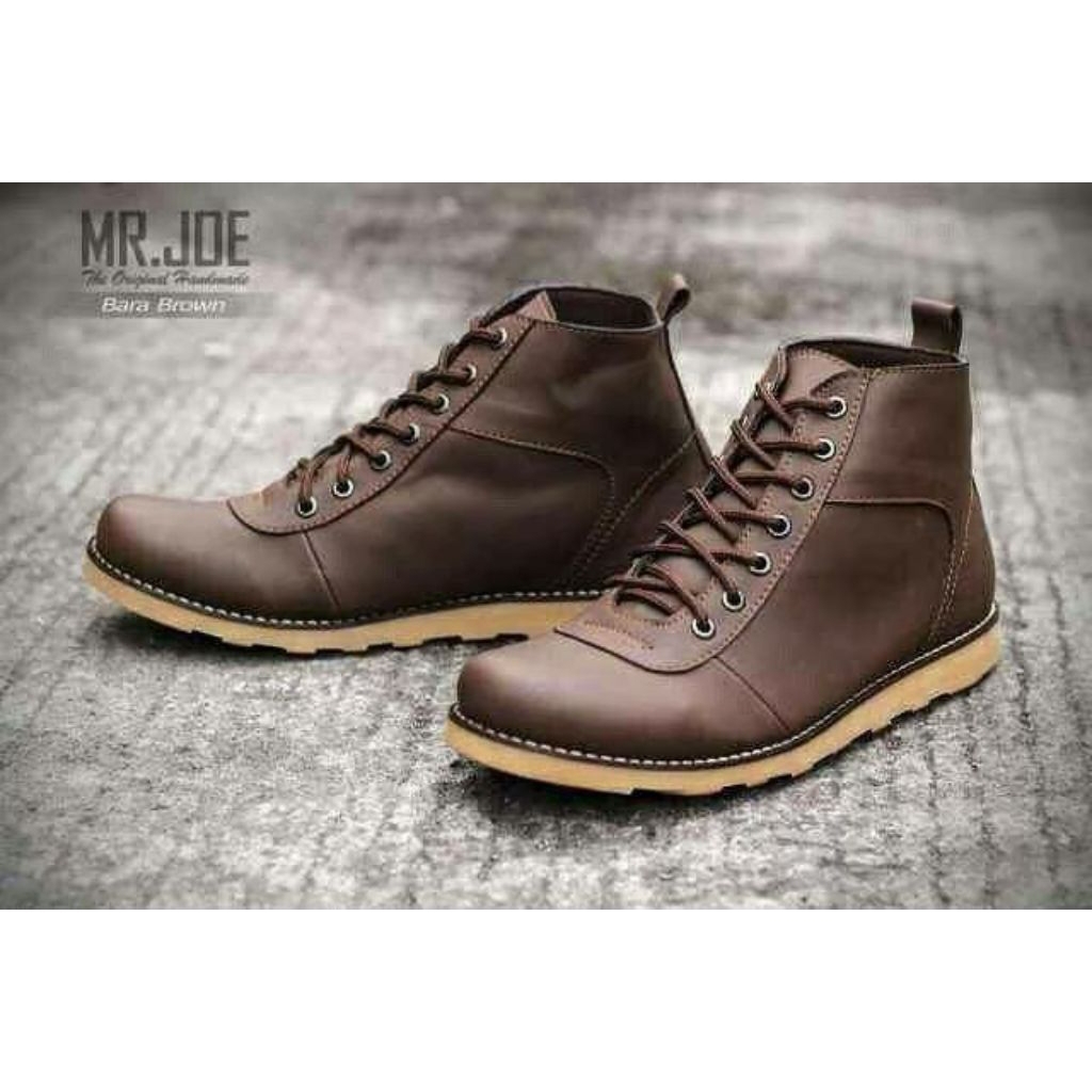 Sepatu Kulit Pria - Kulit Asli - Sepatu Boots pria