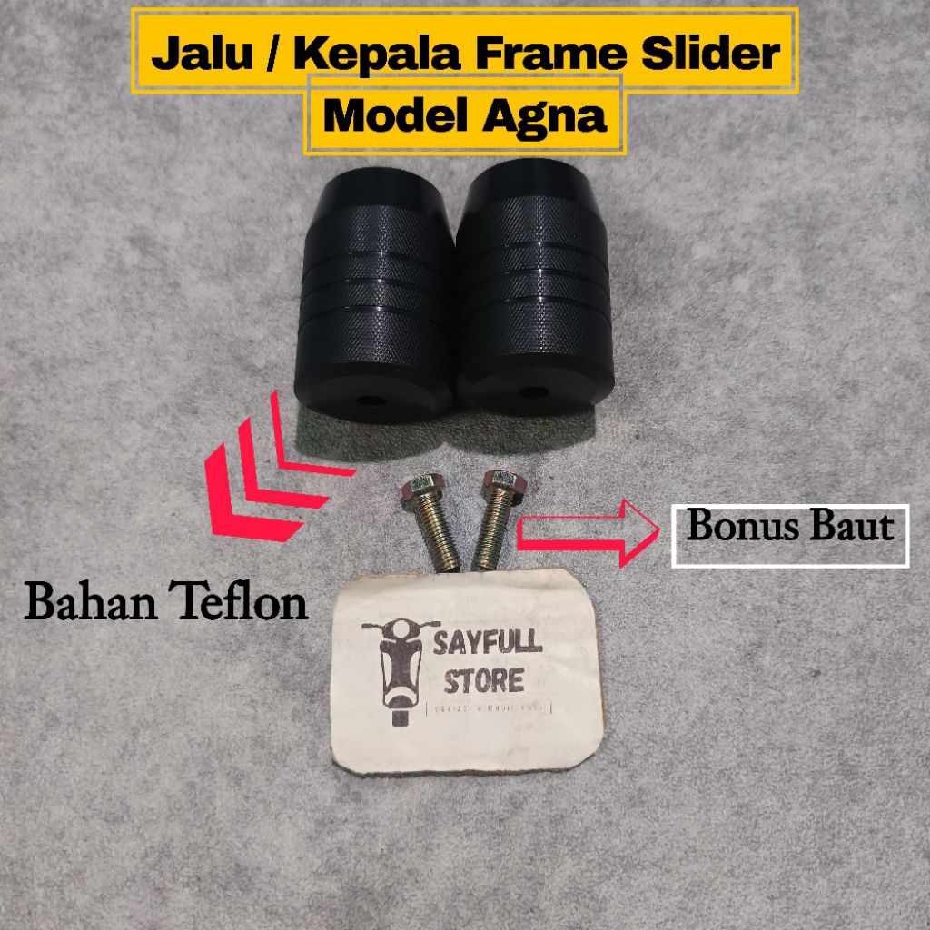 Jalu Slider Tubular Crashbar Agna  Kepala Slider Model Agna Untuk Adv Pcx 150 160