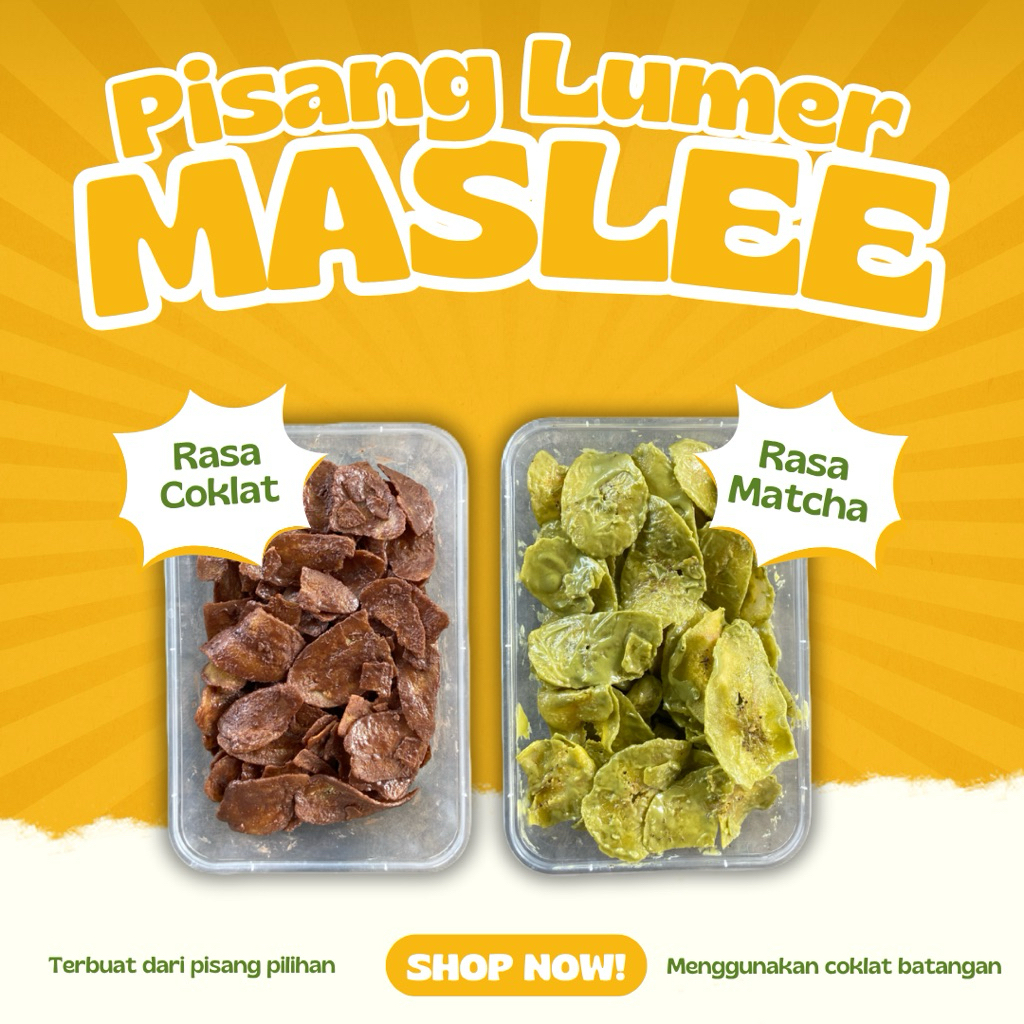 

Maslee - Keripik Pisang Coklat Lumer Premium Renyah Manis dan Gurih Kemasan 500ml