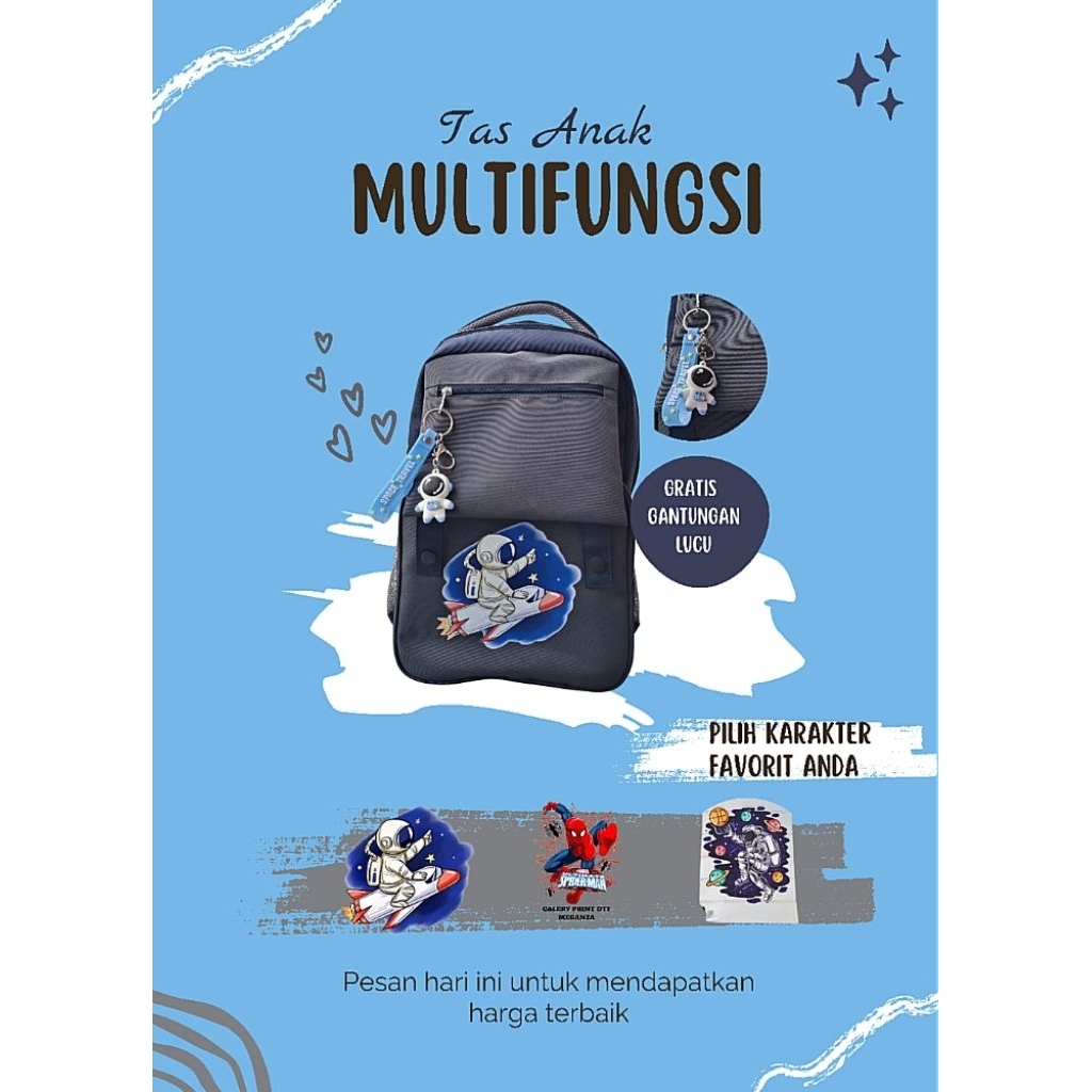 TAS SEKOLAH - TAS RANSEL ANAK LAKI-LAKI- TAS SEKOLAH ANAK LAKI-LAKI