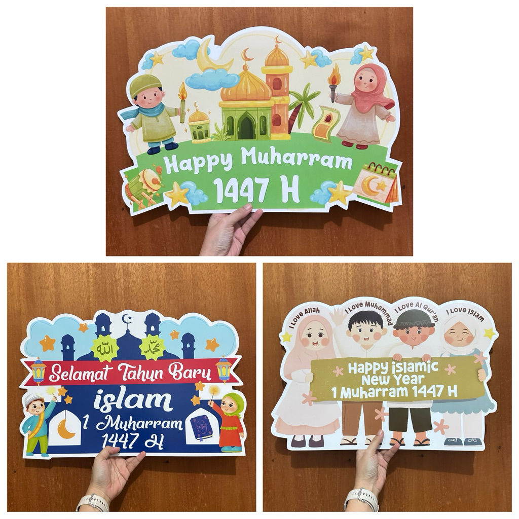 BOARD TAHUN BARU ISLAM SIZE A3 STEROFOAM AKSESORIS PAWAI