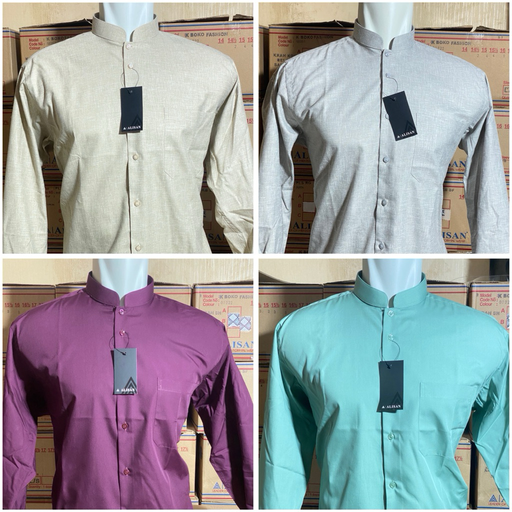 KOKO ALISAN POLOS REGULER KERAH LENGAN PANJANG