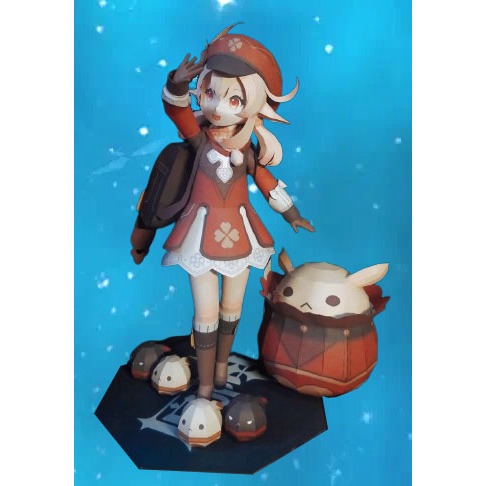 DIY Figure Kertas Genshin Impact Klee