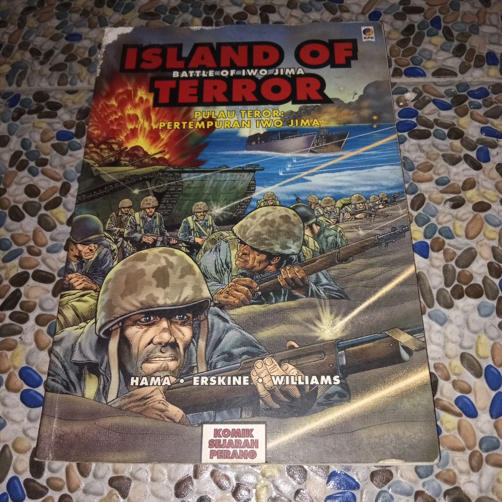 komik sejarah perang pulau teror: pertempuran iwo jima