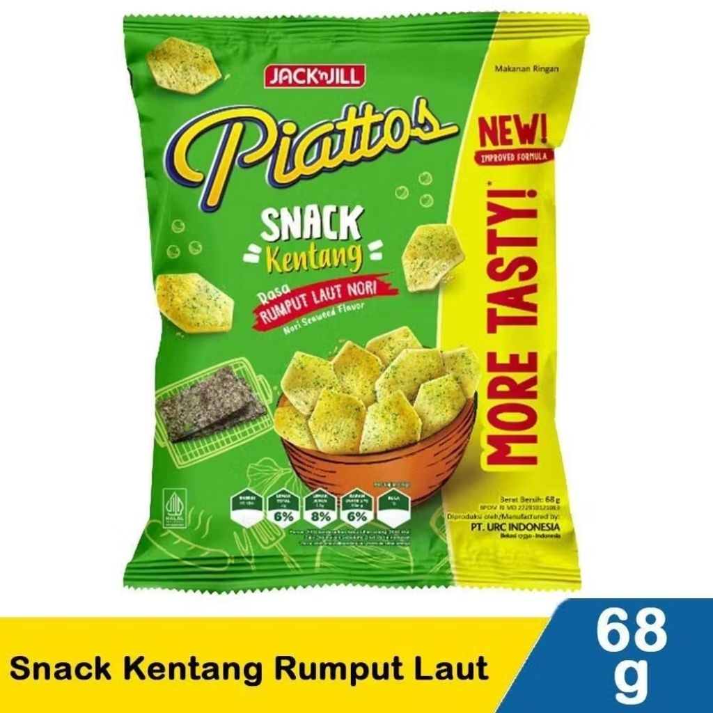 

Piattos Rumput Laut Nori 68gr 1dus isi (30pcs)