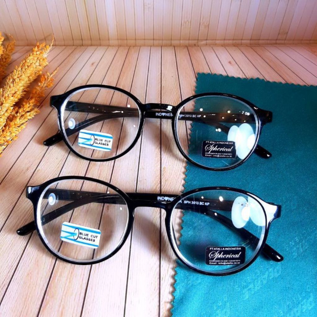 Kacamata Minus (-) Anti Blueray Frame Oval Anti Radiasi