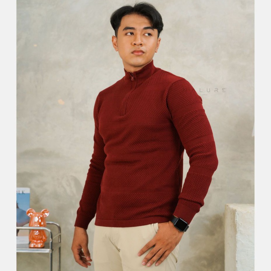 Nalure Long Sleeve Turtle Neck Sweater  Rajut Turtle Neck Pria