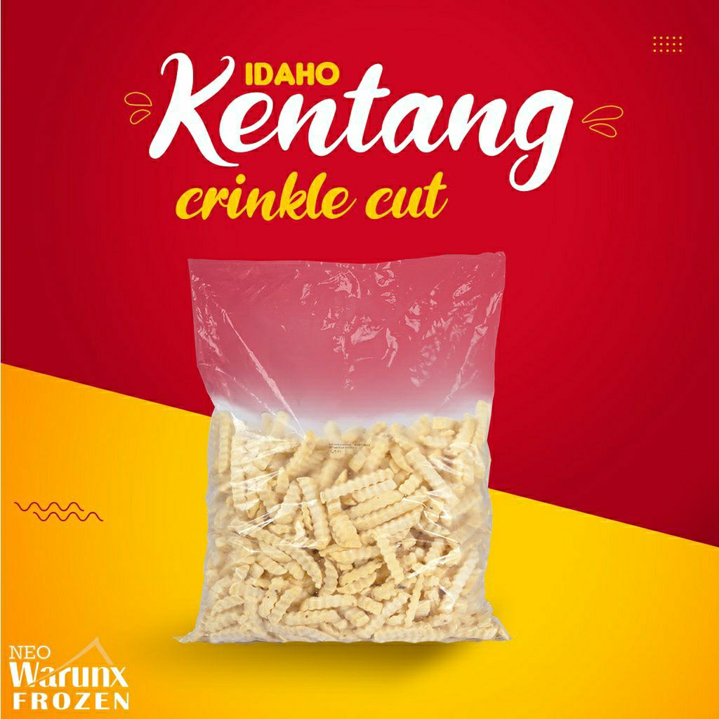 

Frozen food - kentang goreng Idaho crinkle cut 2kg by pasar Tasik online