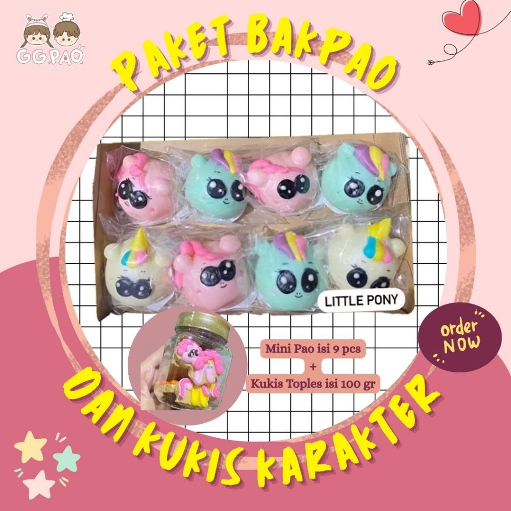 

GG PAO PAKET BAKPAO DAN COOKIES KARAKTER