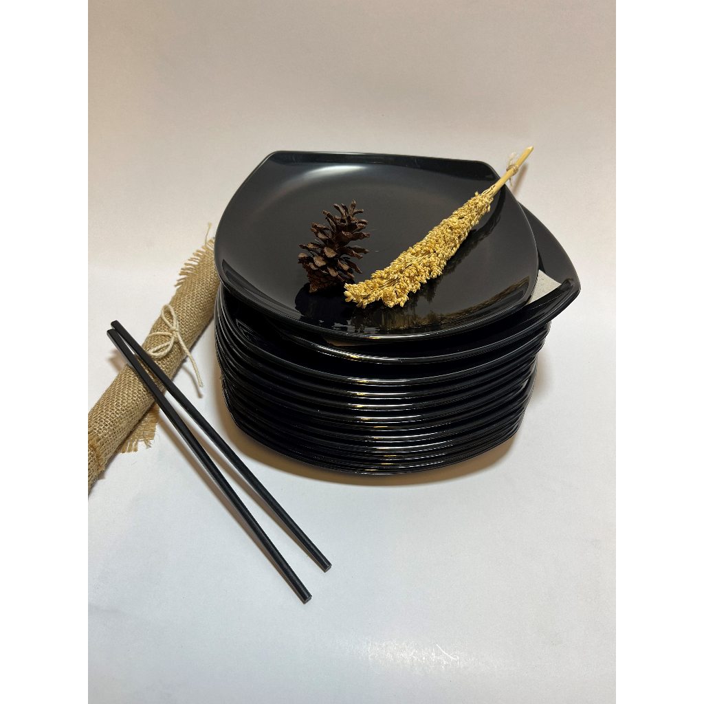 Amena_kitchenset _ PIRING CEPER MELAMIN 9 INCH / PIRING KOTAK MELAMIN / PIRING MAKAN MELAMIN KOTAK /