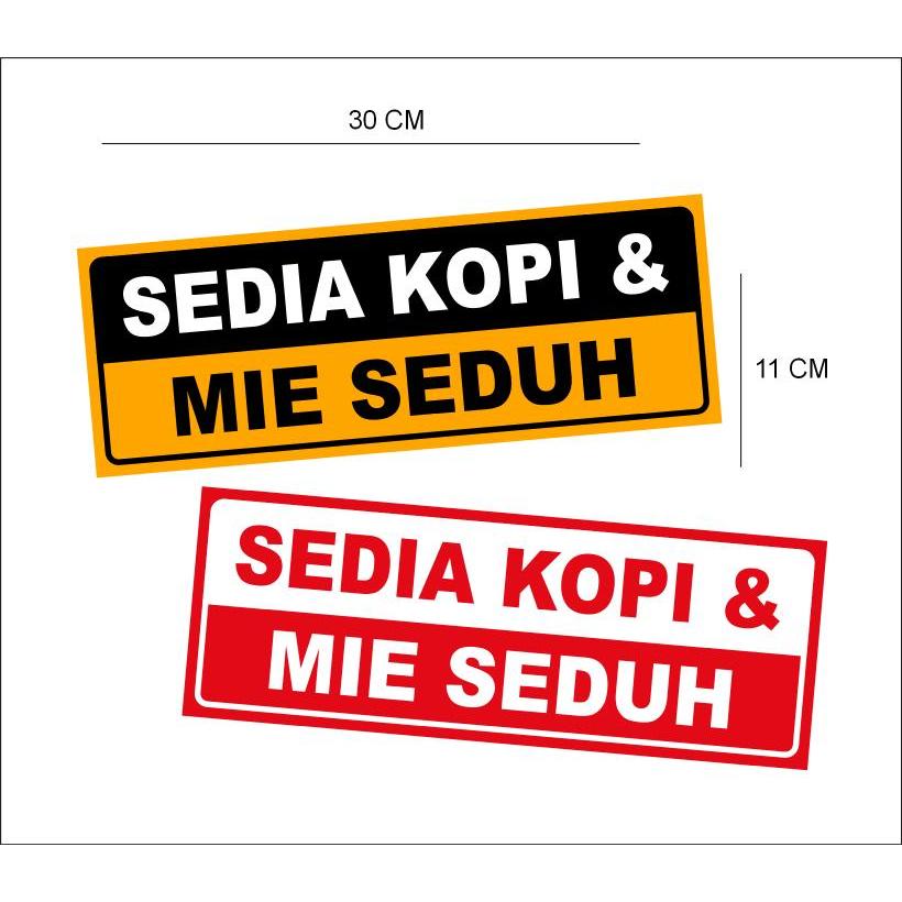 

STIKER VINYL SEDIA KOPI DAN MEI SEDUH/ MATANG | MURAH | - SIAP KIRIM