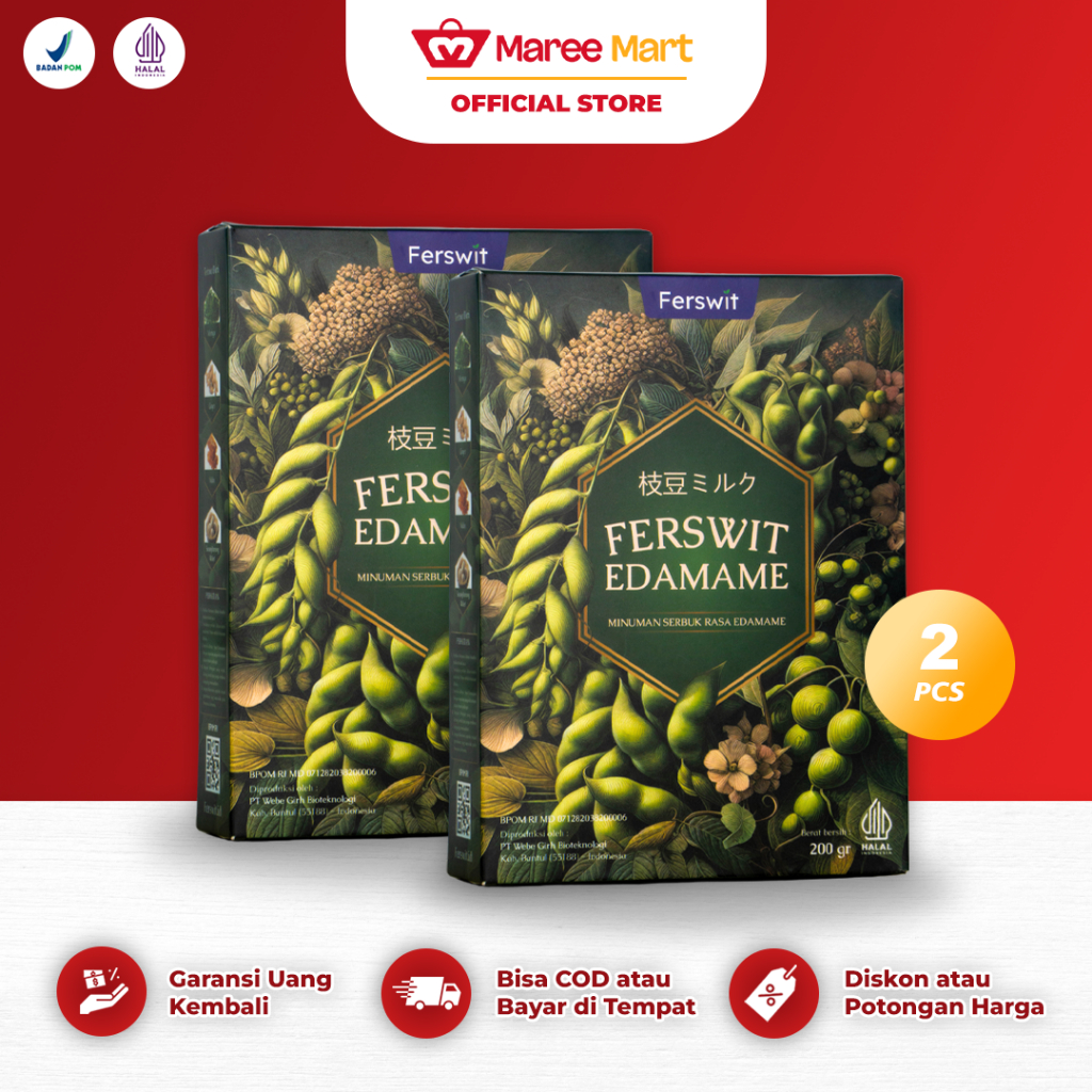 

Ferswit Susu Edamame Jepang 200 Gram Untuk Tulang & Sendi 2 Box