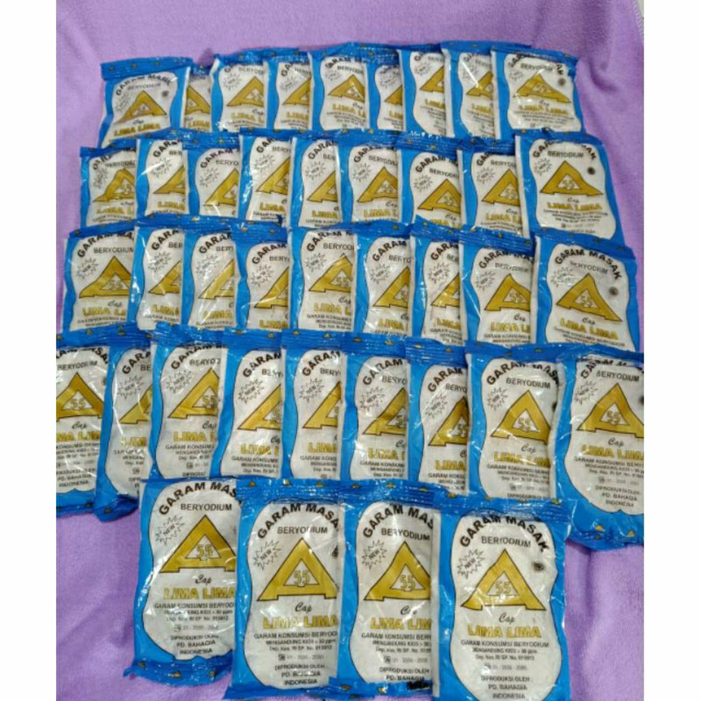 

1 Ball isi 40 Pcs Garam Masak Halus Beryoudium Termurah Kemasan 90-100gr