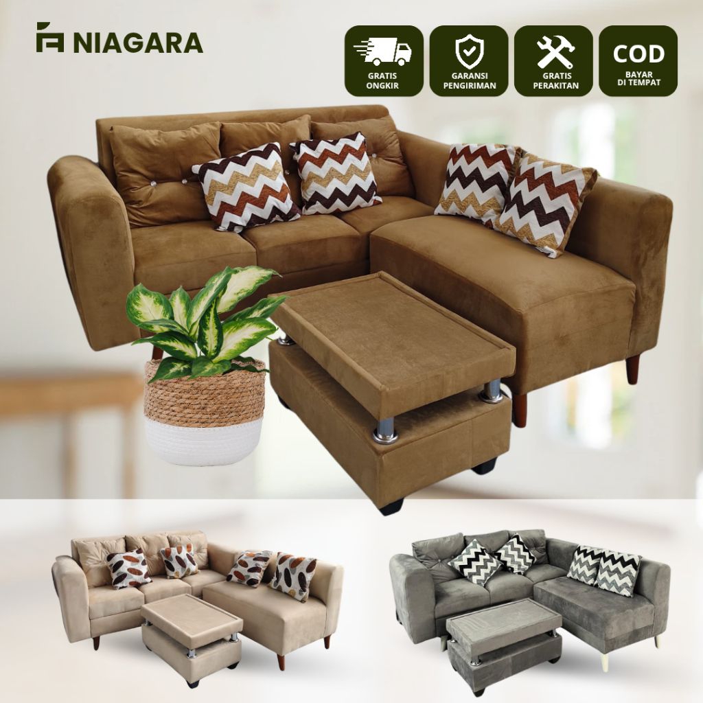Sofa Sudut Retro Minimalis Termurah Terlaris Tasikmalaya Cirebon Tegal Brebes Pemalang Pekalongan Ba