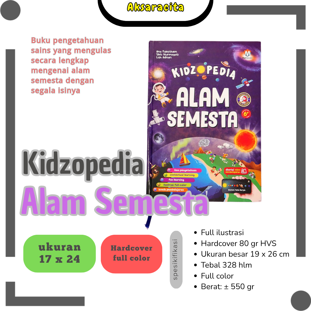 Buku Kidzopedia alam semesta hewan dan tumbuhan tubuh manusia alam semesta energi - Buku anak murah