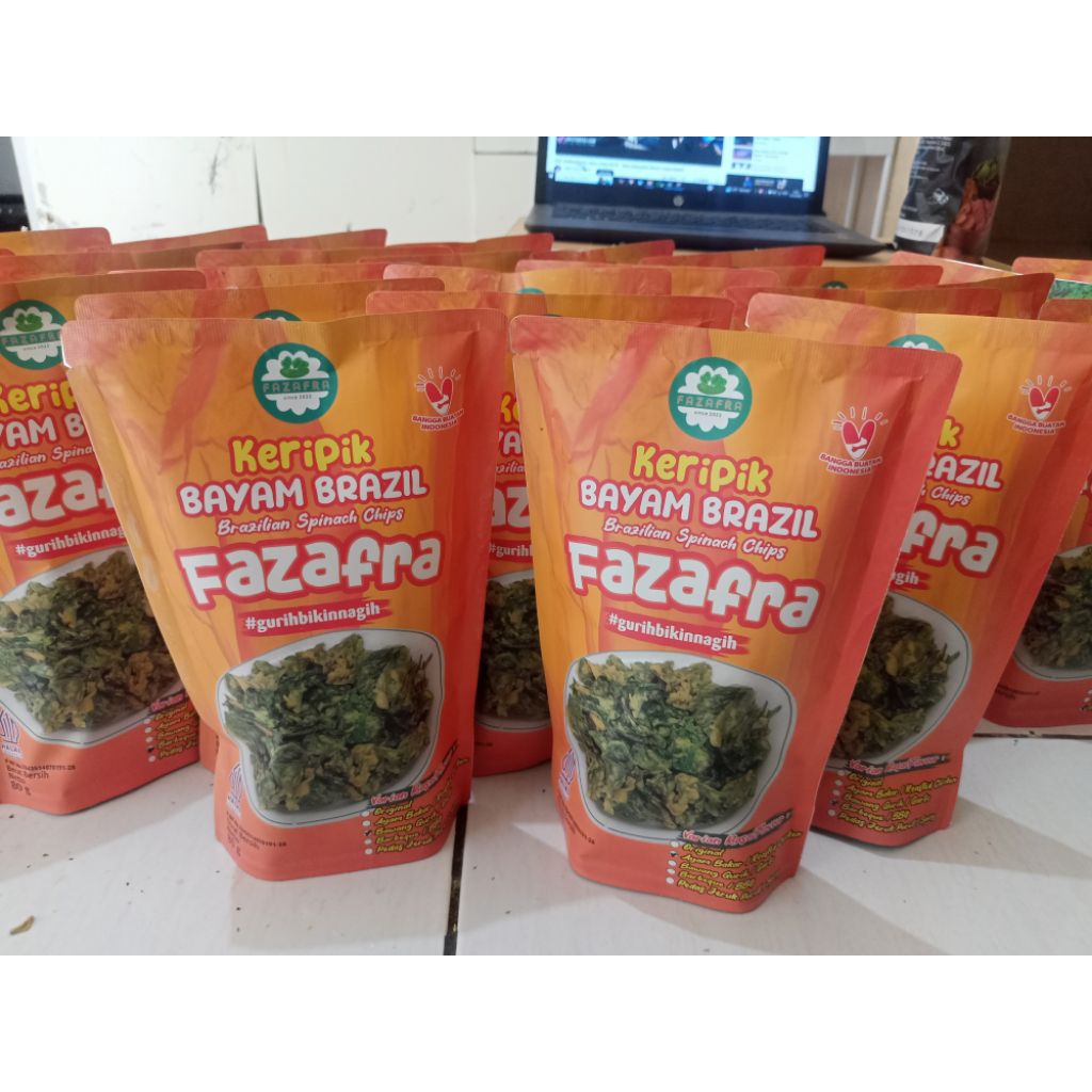 

Fazafra Keripik Bayam Brazil Pedas Daun Jeruk 80 gram