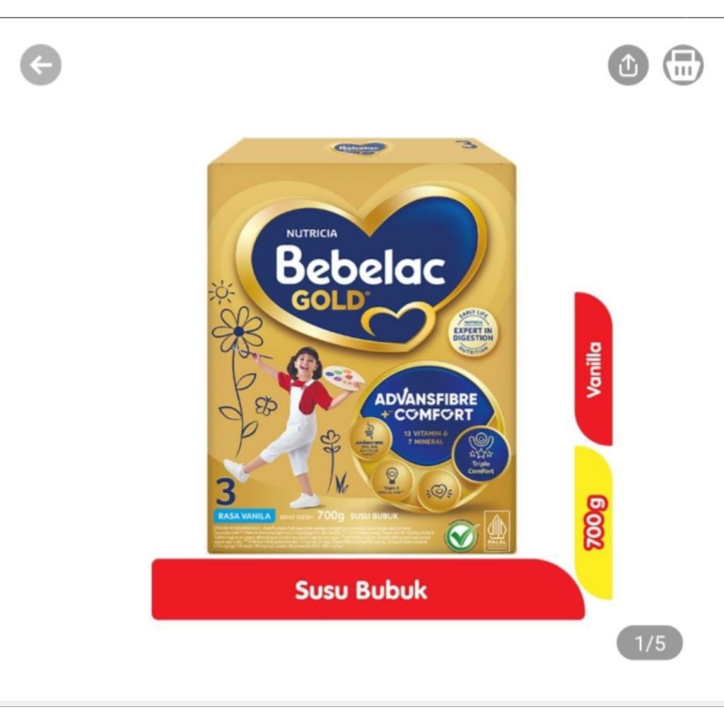 

Bebelac Gold 3 Vanilla 360gr