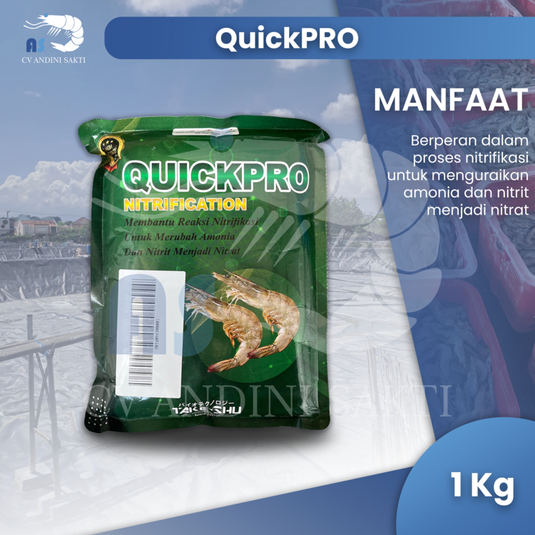 Probiotik Udang dan Ikan Quickpro Takeshu Kemasan 1Kg