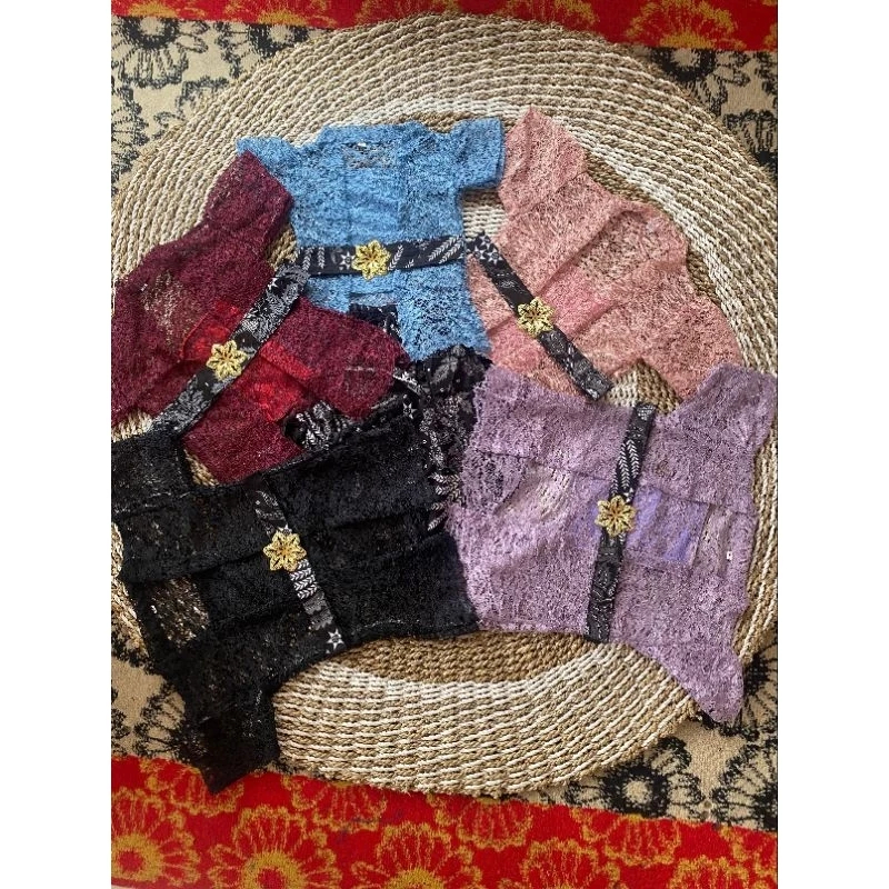 Setelan kebaya bayi  dan anak kutubaru rok span pendek 8 bulan sampai 1 2 3 4 5 6 7 Tahun |  Kebaya 